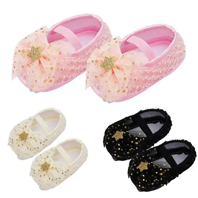 Baby Girls Flat Shoes Princess Bowknot Shoes Soft Sole Net Yarn Bow Shoes Casual • $11.99