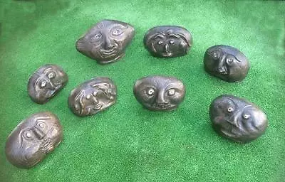 Stone Head Family Moulds Molds - Concrete Plaster Garden Ornaments • $115.99