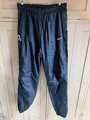 Nike O2 England Rugby Men's Zip Off Tracksuit Bottoms | Blue | XL | New | Rare • £50