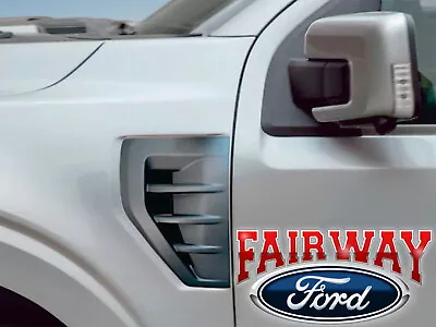 21 Thru 24 Ford F-150 OEM Ford Satin Black Air Design Fender Vents - PAIR • $177.95