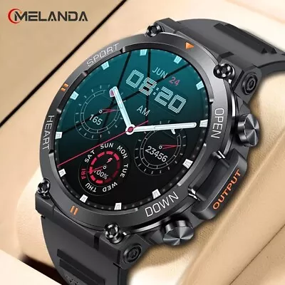 Men Smart Watches For IOS Android Sports Fitness Tracker Smart Watch MELANDA UK • £25.96