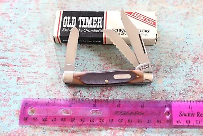 Vintage Schrade Old Timer USA #89 OT Delrin 3 Blade Stockman Knife Saw Blade NIB • $30