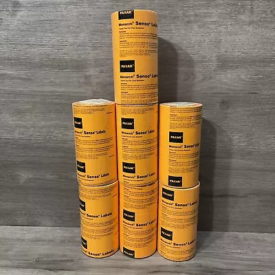 OEM Paxar Monarch Senso Labels Lot Of 7 Packs 56 Rolls Total Blank Orange 1136 • $112.49