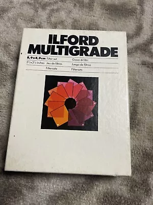 Full Set Ilford Multigrade 8.9cm (3.25 ) Enlarger Darkroom Developing Filters • £20