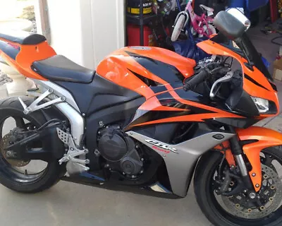 MS Injection Orange Black Fairing Kit Fit For HONDA 2007-2008 CBR600RR A012 • $569.99