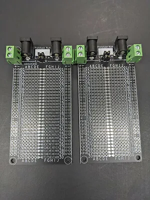 Black PCB Solderable Breadboards For Prototyping (Panel Of 2)(Assembly Required) • $2.50