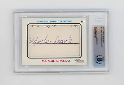 Marlon Brando 2022 Topps Heritage 1/1 Cut Auto Autograph Signed BAS Beckett COA • $8499.99