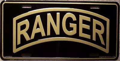 Aluminum Military License Plate Army RANGER NEW Shoulder Tab • $17.50