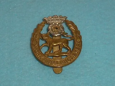 York And Lancaster Regiment Bi Metal Cap Badge Slider Back Military • £10.95
