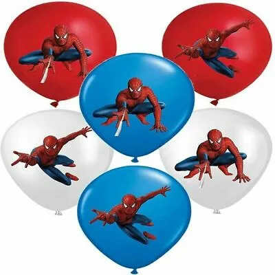 £3.99 • Buy 12  Spiderman Latex Balloons Birthday Party Decoration Balloons
