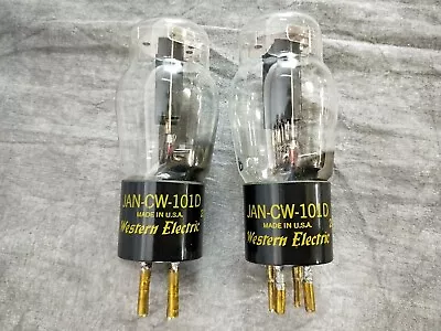 Western Electric JAN-CW-101D Vacuum Tubes Pair In Excellent Working Condition • $750