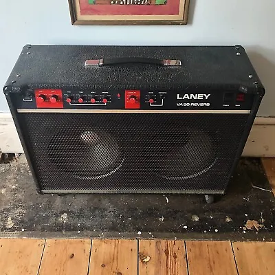 Vintage Laney VA50 2x12 Valve Guitar Combo Amplifier - Spring Reverb - EL34's • £950