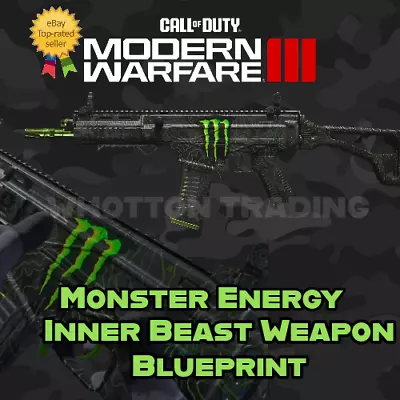 Call Of Duty Modern Warfare 3 Monster Energy -  Inner Beast Blueprint Cod Mw3 • £3.49