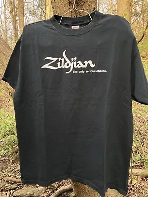 Vintage 1990’s Zildjian Cymbals Promo T-Shirt XL Black Grunge Metal Excellent • $29.99