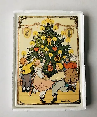 Villeroy & Boch Porcelain Christmas Tree Card O Tannenbaum Dancing New In Box • $24.99