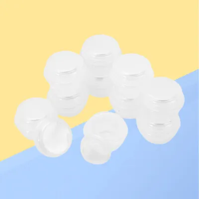  10 Pcs Cream Sample Pots Travel Containers For Toiletries Liquids Pack • £5.69