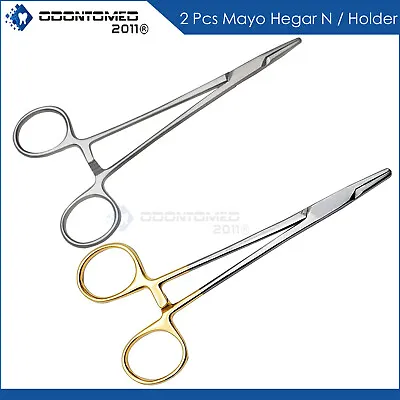 TC Mayo-Hegar Needle Holder Driver Surgical Suture Piercing Locking Forceps • $7.25
