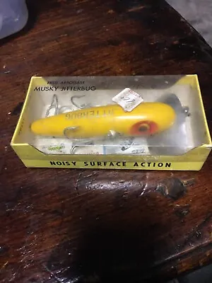 Vintage Fred Arbogast Jitterbug Lure Musky New In Box Prestine • $149.95