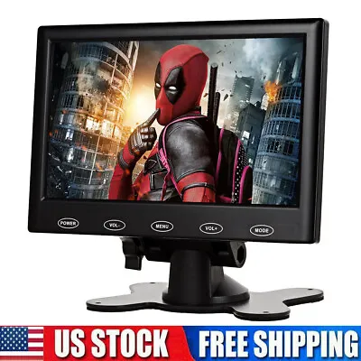 US-7'' Portable Small Monitor HDMI LCD Screen For PC/TV/Security System VGA • $52.98