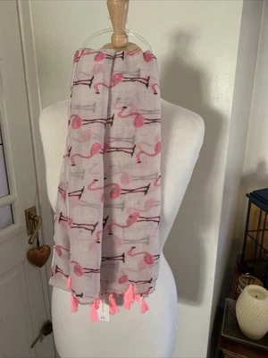 £3.50 • Buy MSH Ladies Flamingo Scarf Bnwt 
