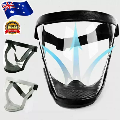 Anti-fog Full Face Shield Super Protective Head Cover Transparent Safety Mask AU • $17.09