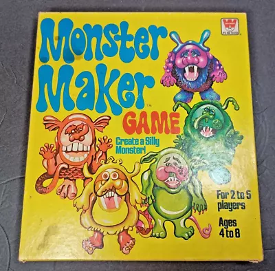 Vintage Monster Maker Game 1977 Whitman Complete Ages 4-8 • $44.95