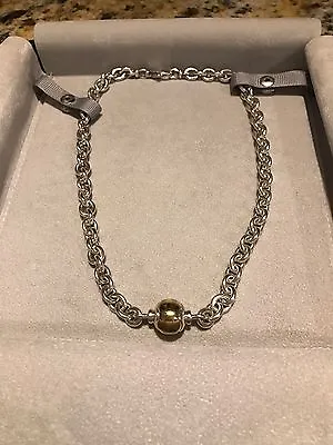 16  Movado 18k Gold & Sterling Silver Chain Necklace Beautiful! (KC) • $399.99