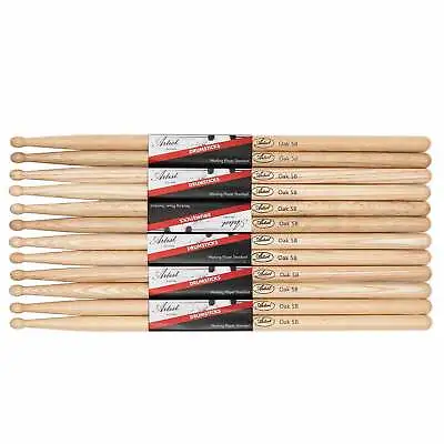 $30 • Buy Artist DSO5B Oak Drumsticks With Wooden Tips 6 Pairs