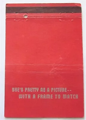 She's Pretty As A Picture - With A Frame To Match Vintage Matchbook Cover • $1.99