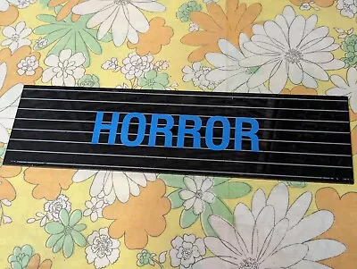 Original  80s/90s  Horror  Section Category Video Store Sign Video Express FL  • $79.95