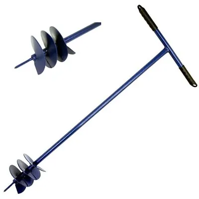  Fence Post Hole Auger Steel 5  127mm Manual Hand Earth Ground Digger Borer   • £16.99