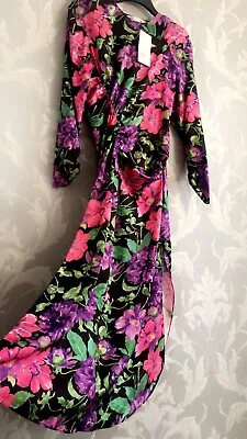 Zara  Floral Satin Midi Dress Bloggers Fav Sold Out Size S. • $41.39