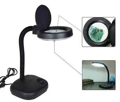 Magnifying Lens Big Size With Flexible Stand & Tube Light CAN BE AS A Study LAMP • $46.90