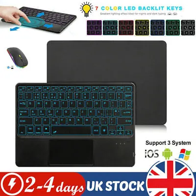 Bluetooth Keyboard Mouse For Samsung Galaxy Tab A7 A8 A9+ S9 S9 FE S8 S7 S6 Lite • £15.99