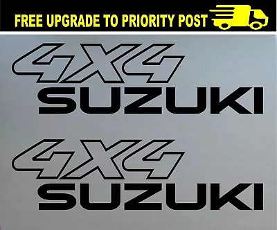 SUZUKI 4wd 4X4 DECALS Pair Stickers Suit Sierra Jimny Vitara • $5.99