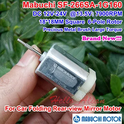 MABUCHI SF-266SA-1G160 DC 12V 24V 14500RPM 18MM*18MM Square 6-Pole Rotor Motor • $2.05