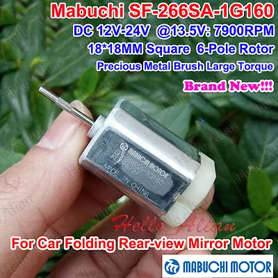 Mabuchi SF-266SA DC 12V 24V 14500RPM Mini DC Motor Square 6-Pole Rotor 18MM*18MM • $2.15