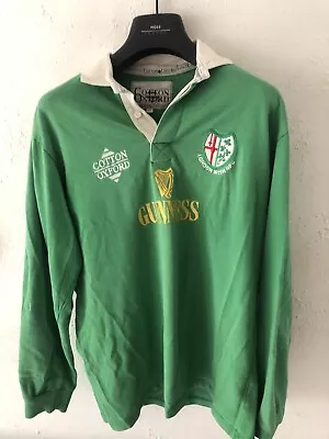 London Irish Cotton Oxford Guinness Rugby Shirt - Medium • £95