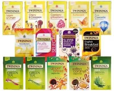 £6.10 • Buy Twinings 20  Envelope And Teabags Selection
