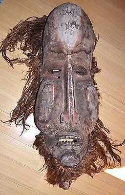Old African Yaka Tribe Kakungu Mask Mukhanda Initiation Ceremony Congo Africa • $528