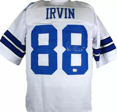 Michael Irvin Autographed White Pro Style Jersey-Beckett W Hologram *Silver • $246.99