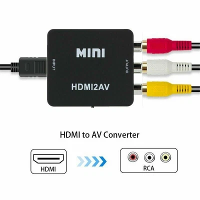 $5.95 • Buy NEW HDMI To RCA AV Adapter Converter Cable CVBS 3RCA 1080P Composite Video Audio