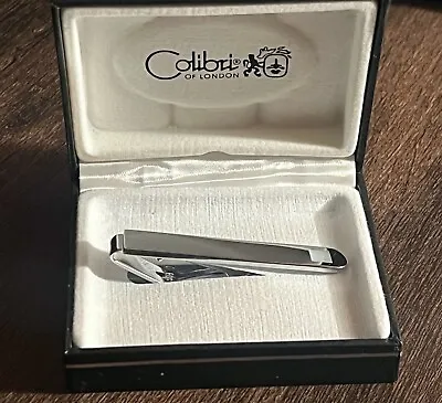 Colibri Silver Tie Bar With Mother Of Pearl Tie Clip ATA028000 New In Box • $17.99