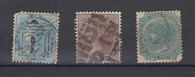 East India QV 1855/60 Collection Of 3 Used BP8692 • £7.50