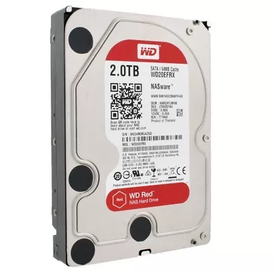 Western Digital Red WD20EFRX 2TB 3.5  5.4K NASware SATA III NAS Hard Drive • £74.99