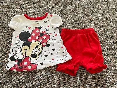 Disney Girls Minnie Mouse Outfit 0-3M • $3.99