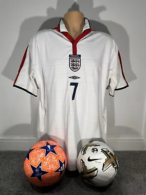 England 2003/05 Home Shirt Beckham 7 • £65