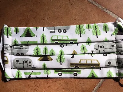 Custom Made Handmade Camping /Camper/Rv/Tent Fabric Washable Mask • $6.90