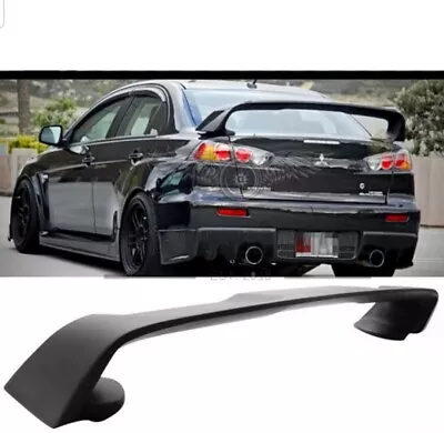 $249 • Buy EVO X Style Trunk Spoiler Matte Black For 07-18 Mitsubishi Lancer CJ VRX