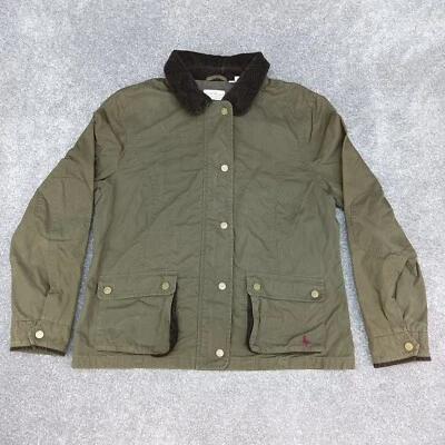 £17.49 • Buy Jack Wills Vintage Khaki Jacket Zip Up Collar Harrington Farmer Coat Uk Size 14